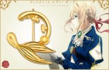Violet Evergarden  Auto Memories Doll Overgild Brooch Cosplay Gold Plated 925 Sterling Silver Badge Brooch Pin Cosplay Gift New