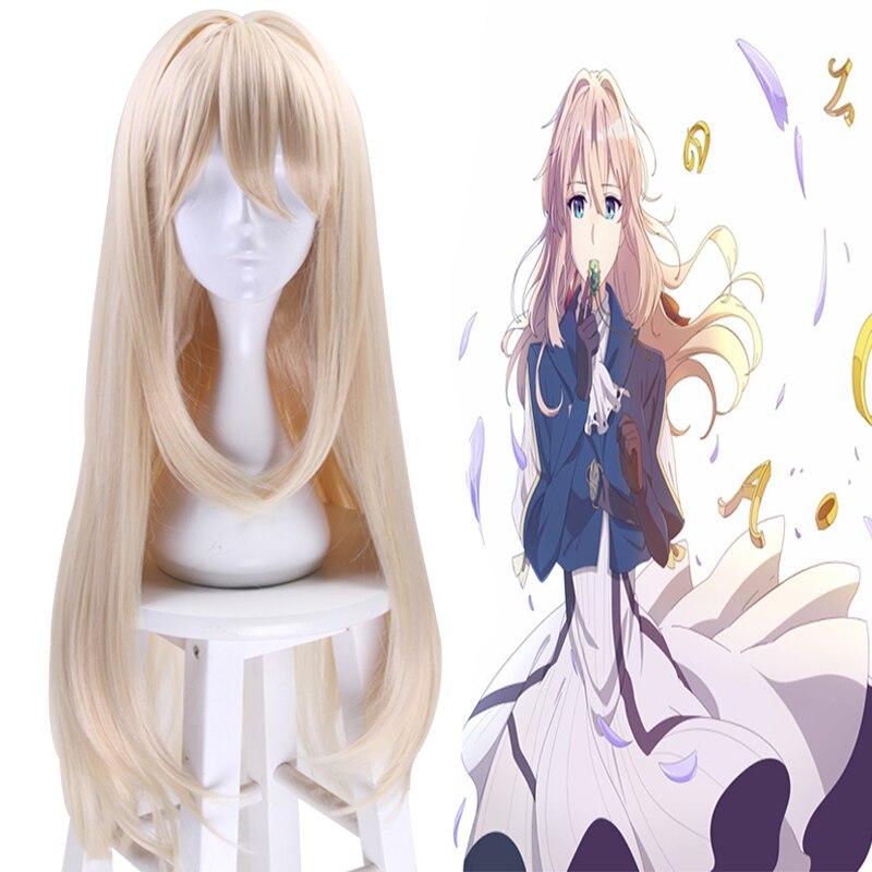 Anime Violet Evergarden Cosplay Wigs Evergarden Cosplay Hair Wig Heat Resistant Synthetic Wig Halloween Party Women Violet evergarden (ヴァイオレット・エヴァーガーデン) is the titular protagonist of the violet evergarden series. anime violet evergarden cosplay wigs
