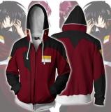 S-5XL Large Size High Quality GUNDAM 3D Hoodies Sweatshirt Cosplay GUNDAM Man Zipper Jacket 3D Thin Sweatshirts Coat