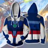Anime Mobile Suit Gundam Narrative Cosplay Costume GUNDAM Hoodies Jackets Cosplay 3D Printed Hoodie Sweatshirts Adult sport coat