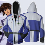 Anime Mobile Suit Gundam Cosplay Costume Zip Hoodie Cosplay Men's and Women's Casual Sports Sweater 2019 Brand New