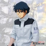 Anime! Mobile Suit Gundam Unicorn Londo Bell Long Sleeve Shirt Uniform Jacket Cosplay Costume Free Shipping