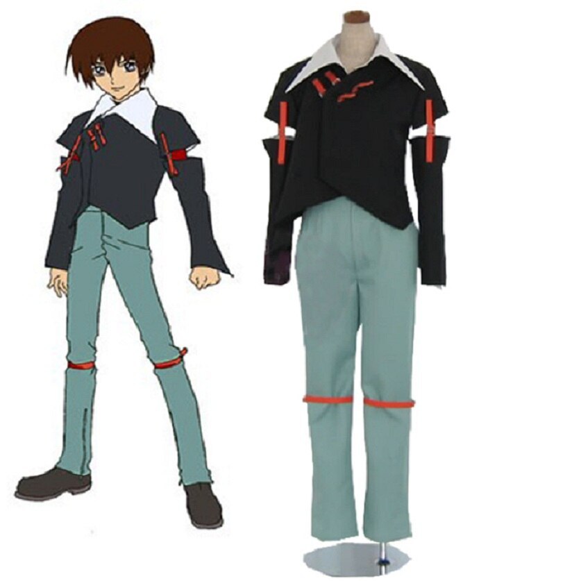 High Q Unisex Japan Anime Cos Gundam Kira Yamato Daily Usually Costume Cosplay Costume Set