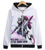 New Gundam Mobile Suit 3D Printed cosplay costume hoodie hooded jacket zipper coat
