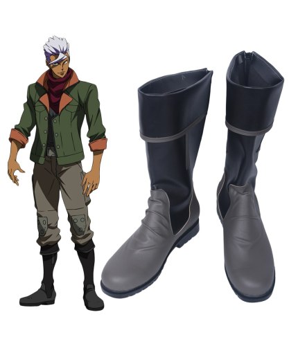 Mobile Suit Gundam: Iron-Blooded Orphans Orga Itsuka Cosplay Boots Shoes Custom Made