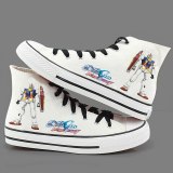 High-Q Unisex Anime GUNDAM plimsolls; canvas shoes; rope soled shoes Casual Daily Preppy Student Personality Hand-painted shoes