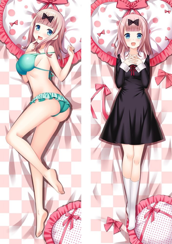 Anime Kaguya Sama Love Is War Fujiwara Chika Dakimakura Hugging Body Pillowcase Throw Bedding Pillow Cover