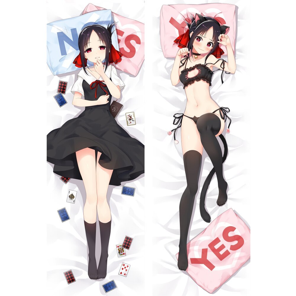 Kaguya Sama Love Is War Kaguya Shinomiya Anime Dakimakura Pillow Case Hugging Body Chika Fujiwara Kaguya Sama Love Is War Kaguya Shinomiya Anime Dakimakura Pillow Case Hugging Body Chika Fujiwara