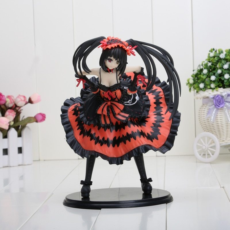 Japanese Anime Date A Live Figure Kurumi Tokisaki Nightmare Wedding Dress Tokisaki Kurumi Cat Girl,Crows Zero 4 Bloodlust