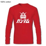 Coolprint Anime Shirt Mobile 2019 Suit Gundam Wing T-Shirts long Sleeve First Gundam RX-78-2 Giant Robots Cosplay Motivs tshirts