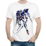 GUNDAM T-Shirt White Color Mens Fashion Short Sleeve Anime GUNDAM T-shirt Tops Tees tshirt Casual Nu Gundam T-shirt