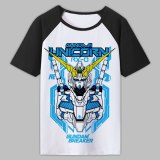 Unisex Anime GUNDAM T-Shirt Tee MOBILE SUIT GUNDAM Casual black sleeve T-Shirt T Shirt