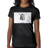 QNOPJR Classic Gundam HI-V Tshirts Top Tee Shirt for Women's Black