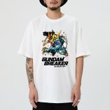 Free Gundam Man Short-sleeved T-shirt 40th Anniversary Suit Clothes Pure Cotton Couples Tee Boys Street Wear DIY Tee