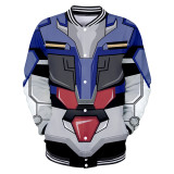 GUNDAM Character Suit 3D Baseball Jackets Women/Men Fashion Long Sleeve Jacket Cosplay Casual Streetwear Trendy Style Clothes