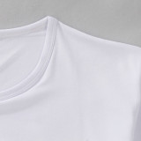 GUNDAM T-Shirt White Color Mens Fashion Short Sleeve Anime GUNDAM T-shirt Tops Tees tshirt Casual Nu Gundam T-shirt