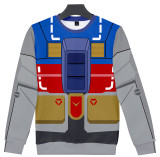 GUNDAM Character Suit 3D O-Neck Sweatshirt Women/Men Fashion Long Sleeve Sweatshirts Cosplay Casual Streetwear Role Clothes
