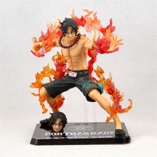 One Piece Portgas D Ace 3D2Y Battle Fire Ver. Ace PVC Action Collection Figure Model Gift OP Luffy Brother 12cm