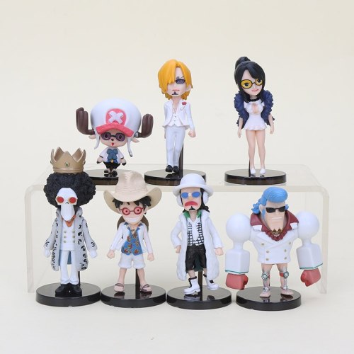 Anime One Piece Figure set Zoro Nami Usopp Sanji Tony Chopper Nico Franky Brook Luffy Action Figures Model Toys