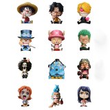 4.7  Anime ONE PIECE Luffy Ace Zoro Sabo Sanji Robin Chopper Nami Franky GK Box Action Figure Collectible Model Toy Y37 12cm