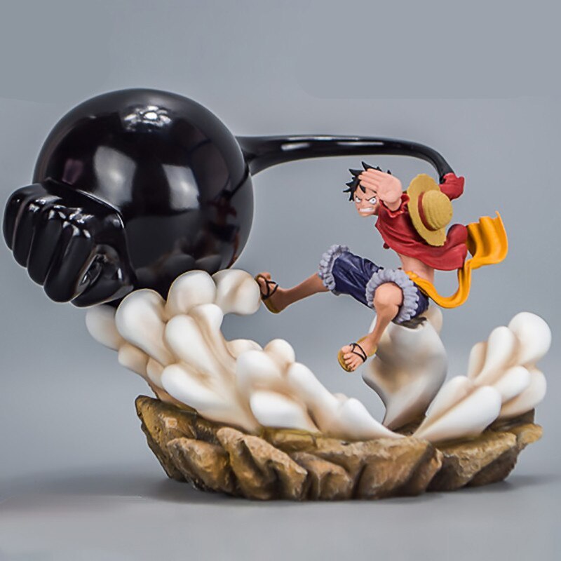 17cm Anime One Piece Monkey D Luffy Third Gear Rubber Gun Gk Statue Pvc Action Figure