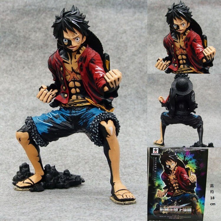 New Hot 18cm One Piece Black Monkey D Luffy Action Figure Toys Collection Doll Christmas Gift New Hot 18cm One Piece Black Monkey D Luffy Action Figure Toys Collection Doll Christmas Gift