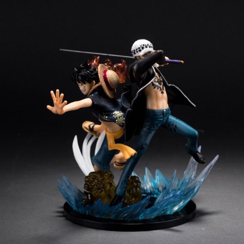 Anime One Piece Luffy & Trafalgar Law Action Figure Collection Model Toy 18cm Retail Boxed