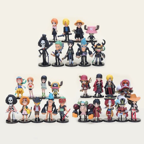 Anime One Piece Figure set Zoro Nami Usopp Sanji Tony Chopper Nico Franky Brook Luffy Action Figures Model Toys