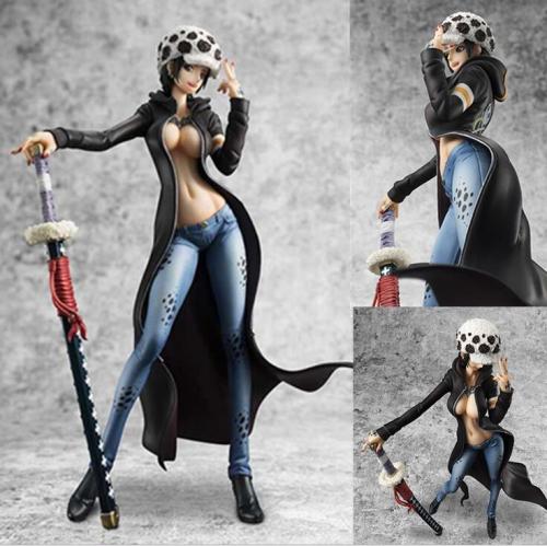 20cm One Piece Trafalgar Law sexy Anime Action Figure PVC Collection Model toys for christmas gift free shipping