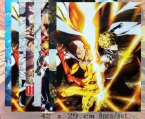One Punch Man figure toys anime ONE PUNCH-MAN  Genos Saitama,Jie Nuosi figure poster wallpaper 8pcs/set free shipping