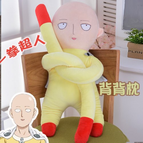 Anime ONE PUNCH MAN Plush Doll cosplay Saitama pillow short stuffed cute toy gift 67CM