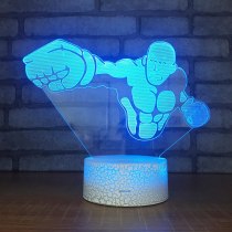 One Punch Man LED RGB Night Light 7 Color Change Desk Light 061 Action Figure PVC Kids Toys Brinquedos Christmas Gift