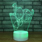 One Punch Man LED RGB Night Light 7 Color Change Desk Light 046 Action Figure PVC Kids Toys Brinquedos Christmas Gift