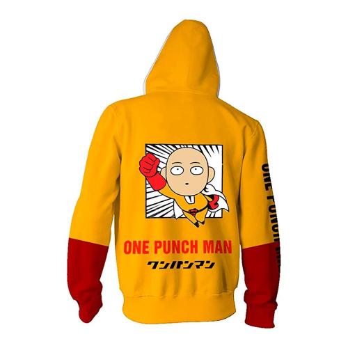 New Anime One Punch Man Hero Saitama 3D Printed Hoodies Men Women 2019 Fashion Streetwear Sweatshirt Harajuku Zipper Men Hoodie