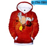 Kids Hoodies One Punch Man 3D Print Boys Girl Hoodie Sweatshirt Game Cartoon Sweatshirts Fashion Children Tops3 To 14 Years