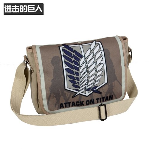 Anime Naruto/Attack on Titan/Tokyo Ghoul/ONE PIECE/Date A Live/ONE PUNCH-MAN/Pikachu Canvas single Shoulder Crossbody Bag