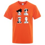 Dragon Ball T Shirts One Piece One Punch Man T-Shirt Naruto New Summer Casual Male Short Sleeve Hip Hop Harajuku Cotton Tops