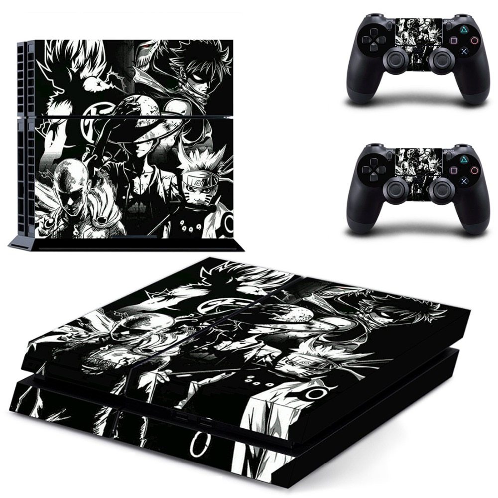 Dragon Ball One Piece Naruto One Punch Man Ps4 Skin Sticker Decals Cover For Playstation 4 Ps4 Console Controller Ps4 Skins
