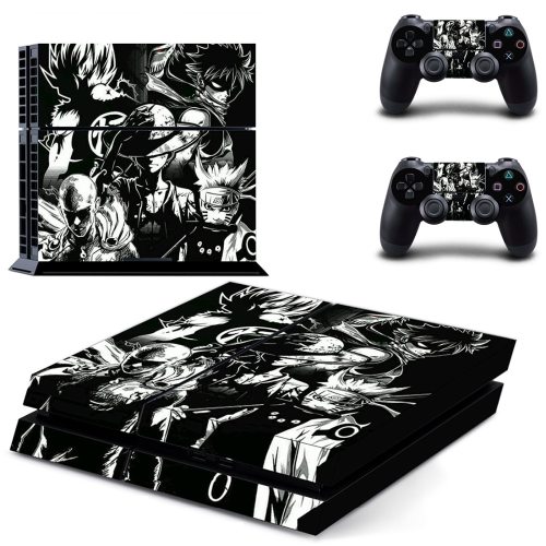 Dragon Ball One Piece Naruto One Punch Man PS4 Skin Sticker Decals Cover For PlayStation 4 PS4 Console & Controller PS4 Skins