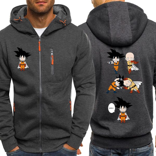 ONE PUNCH MAN Hoodies Men Dragon Ball Japanese Anime Sweatshirt Male 2019 Funny Streetwear Mens Hoodie Jacket Sportswear Hoody