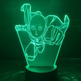 ONE PUNCH-MAN 3D LED Night Light 7 Color Changing Lamp Room Decoration Action Figure Toy For Birthday Christmas Gift