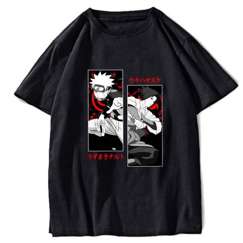 Naruto Itachi Unisex T Shirt  Harajuku Anime Sasuke T-Shirt Streetwear Summer Tops Tees Tshirt Oversized HipHop
