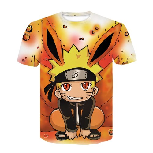 2020 Hot Naruto Namikaze Minato 3D t shirt Men/women Fashion Hot Animation 3D Print Men's hip hop t shirt japanese streetwear