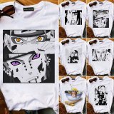 Unisex Men's T Shirt Naruto Harajuku Cool Japanese Anime Uchiha Itachi Print Short Sleeve t shirt Men Streetwear Casual t-shirt