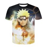 Anime Naruto T Shirt Uchiha Sasuke T-shirt Akatsuki Uchiha Itachi Shuriken Uzumaki Naruto BORUTO Cosplay Costume Top Tee Shirt