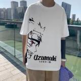 Hip Hop Naruto T Shirt Men Japanese Sasuke T-shirt Streetwear Harajuku Casual Short Sleeve Oversized Tops Summer Japan Tshirts