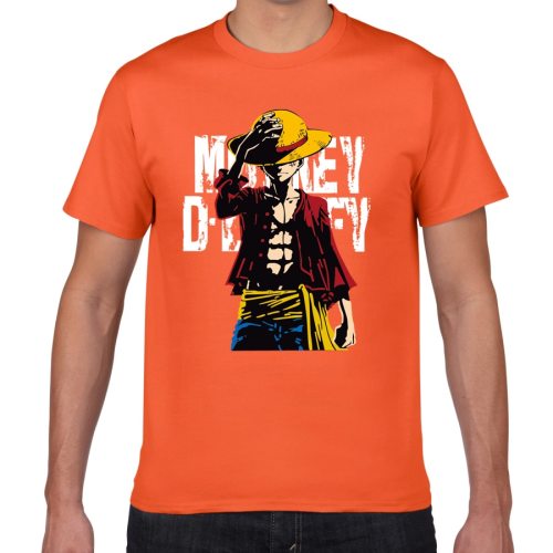 New summer One Piece T shirt men Japanese Anime Luffy Cotton Tshirt men loose casual top tee men clothes 2019 tee shirt homme