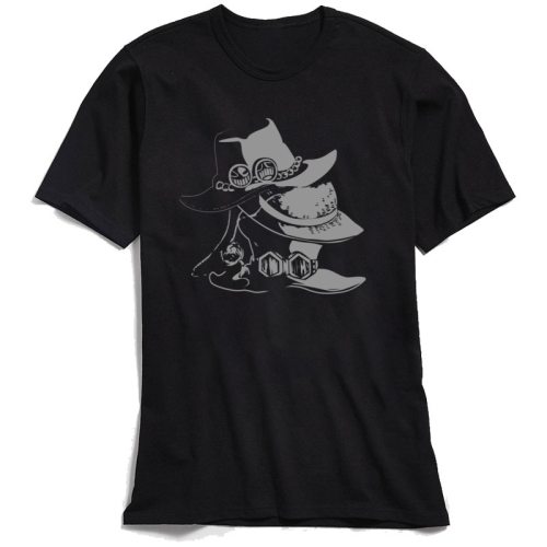 Brother Hats Man Tshirt One Piece Ace Print T Shirt Cowboy 80s T-shirts Summer Fall Tee Shirt Men High Quality 100% Cotton Tops