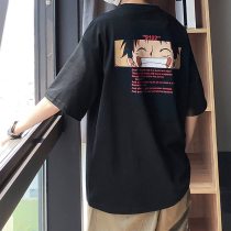 Cool T shirt casual one piece t-shirt boys anime summer top tees 2019 Half Sleeve Luffy Tshirt Streetwear Funny Male Casual Tees