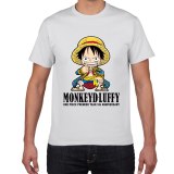 New summer One Piece T shirt men Japanese Anime Luffy Cotton Tshirt men loose casual top tee men clothes 2019 tee shirt homme